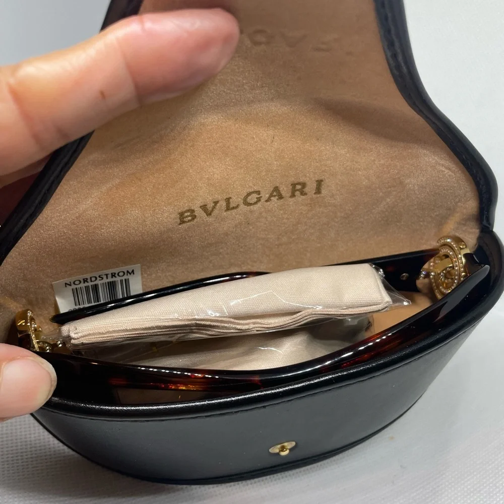 Bulgarian Women’s  Swarovski Crystal Sunglasses 8097-B 851/73 Made In Italy - Picture 13 of 16